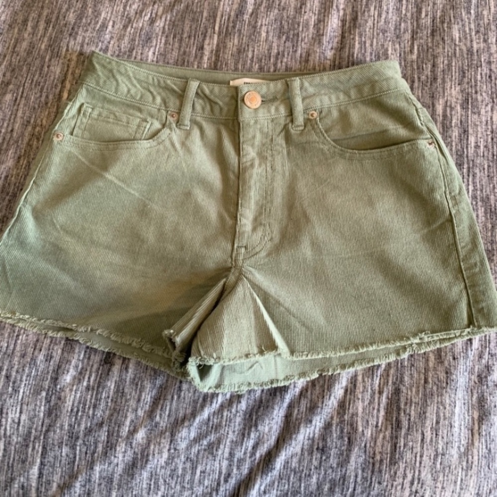 Corduroy Green Shorts from F21